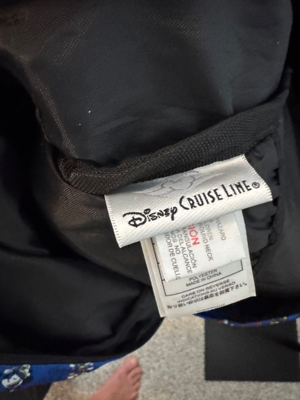 Disney Blue Mickey & Friends Cruise Print Backpack - Picture 2 of 4